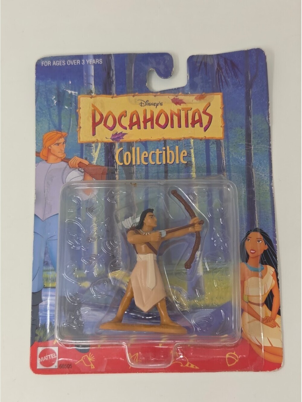 Disney Pocahontas Collectible Figure With Bow Mattel Carded Character Toy Sealed